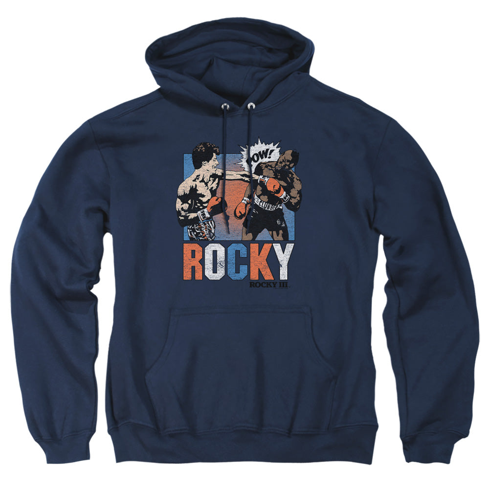 Rocky Rocky Pow Mens Hoodie Navy Officially Licensed