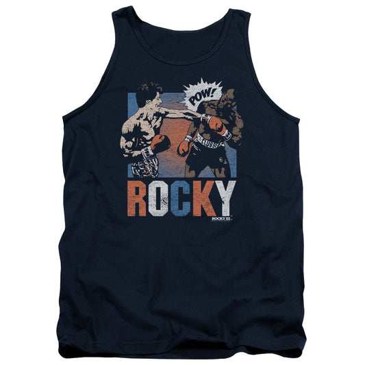 Rocky Rocky Pow Mens Tank Top Shirt Navy