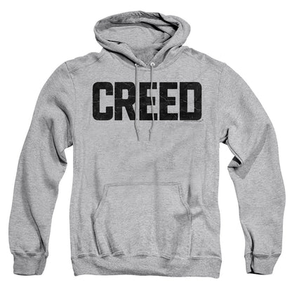 Creed Cracked Logo Mens Hoodie Athletic Heather Officially Licensed