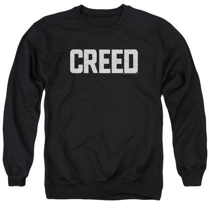 Creed Cracked Logo Mens Crewneck Sweatshirt Black Officially Licensed