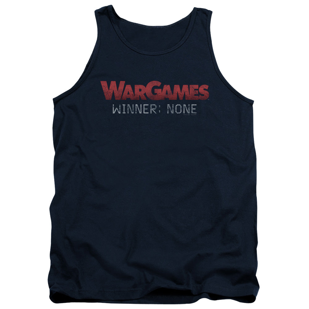 Wargames No Winners Mens Tank Top Shirt Navy