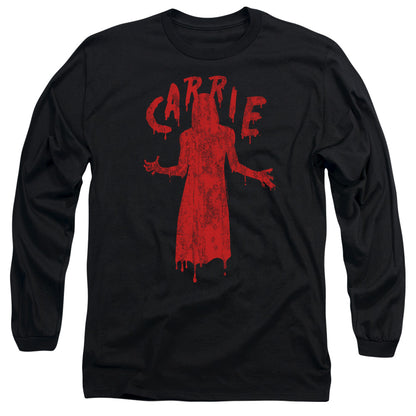 Carrie Silhouette Mens Long Sleeve Shirt Black Officially Licensed Officially Licensed