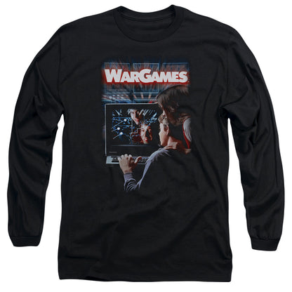 Wargames Poster Mens Long Sleeve Shirt Black Officially Licensed