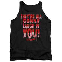 Load image into Gallery viewer, Carrie Laugh At You Mens Tank Top Shirt Black