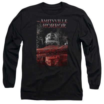 Amityville Horror Cold Blood Mens Long Sleeve Shirt Black Officially Licensed
