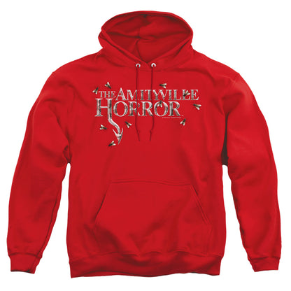 Amityville Horror Flies Mens Hoodie Red