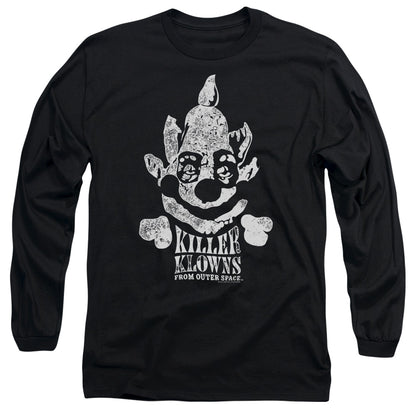 Killer Klowns From Outer Space Kreepy Mens Long Sleeve Shirt Black Officially Licensed Officially Licensed