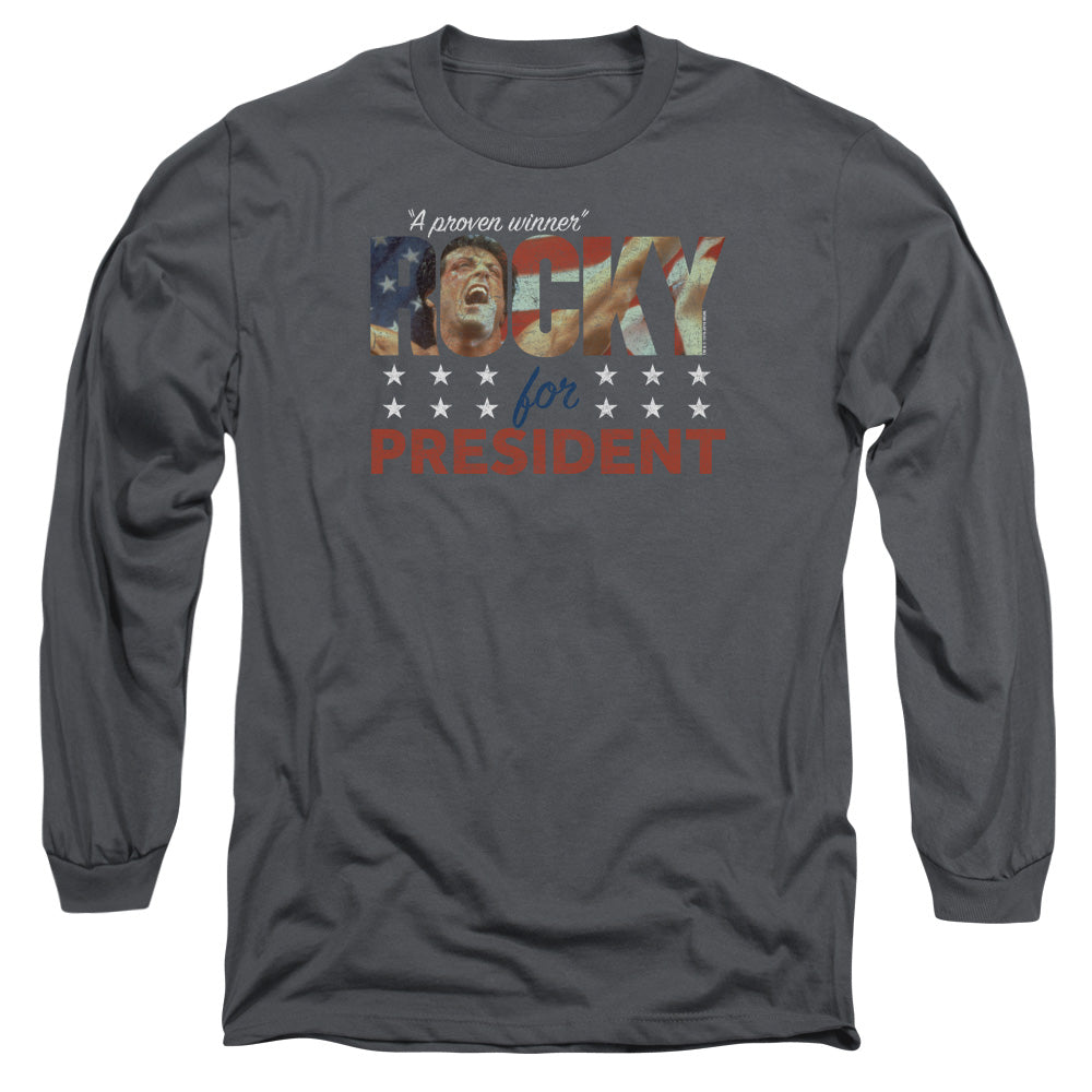 Rocky A Proven Winner Mens Long Sleeve Shirt Charcoal Officially Licensed Officially Licensed