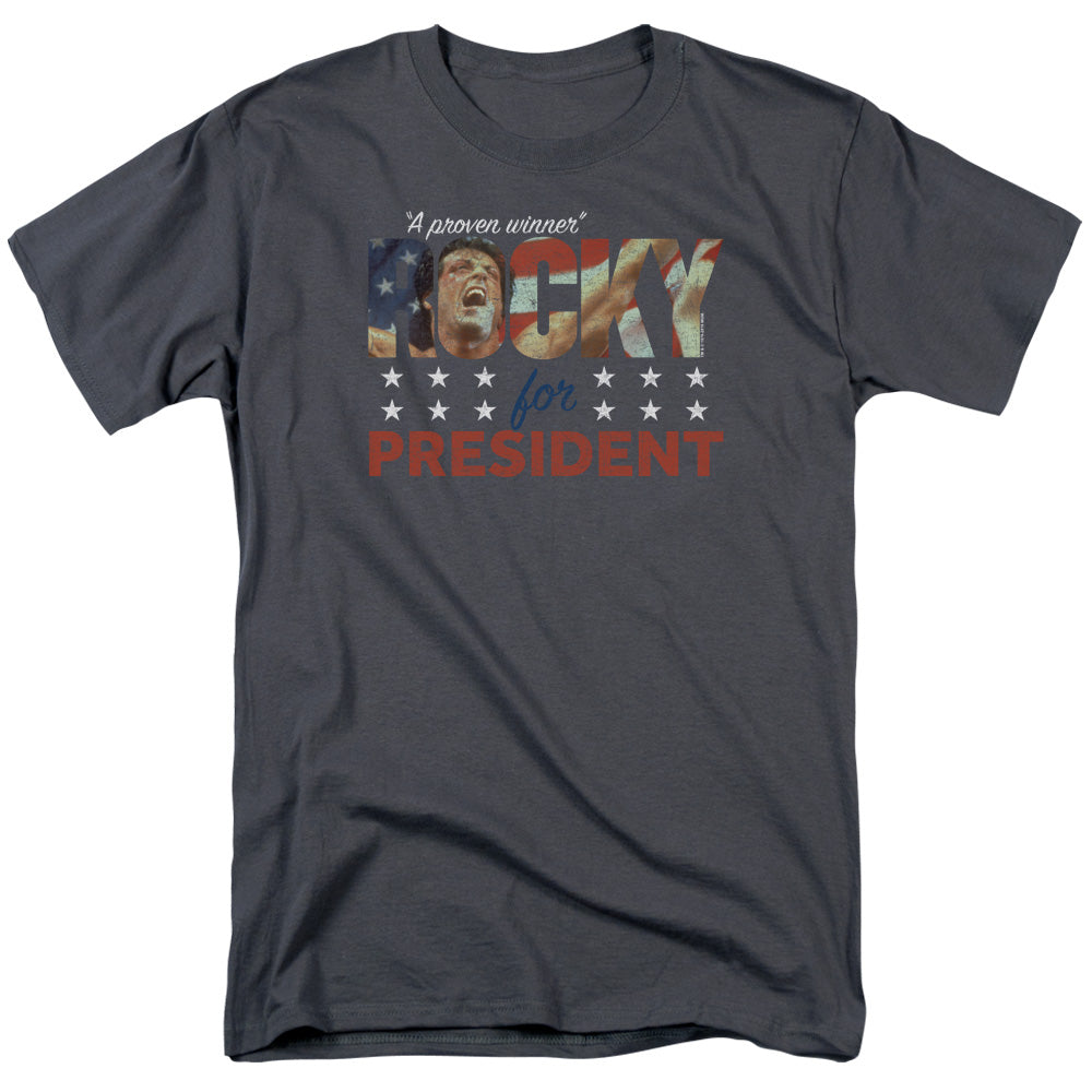 Rocky A Proven Winner Mens T Shirt Charcoal Officially Licensed