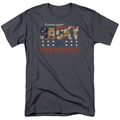 Rocky A Proven Winner Mens T Shirt Charcoal Officially Licensed