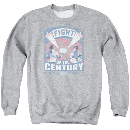 Rocky Balboa Creed Fight Poster Mens Crewneck Sweatshirt Athletic Heather