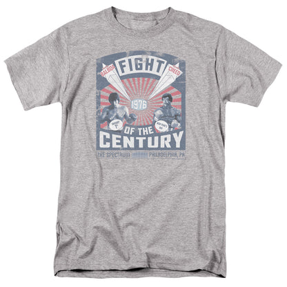 Rocky Balboa Creed Fight Poster Mens T Shirt Athletic Heather Officially Licensed