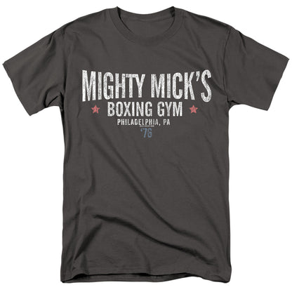 Rocky Mighty Micks Boxing Gym Mens T Shirt Charcoal Officially Licensed