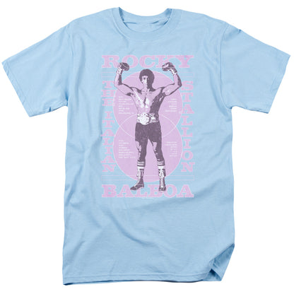 Rocky Gun Show Mens T Shirt Light Blue Officially Licensed