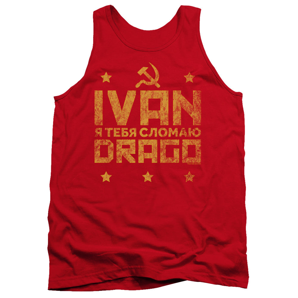 Rocky Iv Drago Break Mens Tank Top Shirt Red