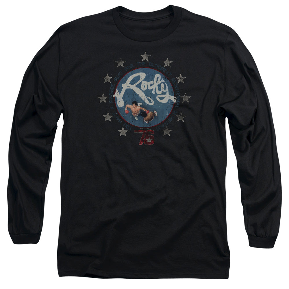 Rocky Bloodiest Bicentennial Mens Long Sleeve Shirt Black Officially Licensed Officially Licensed