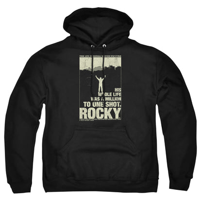 Rocky Silhouette Mens Hoodie Black Officially Licensed