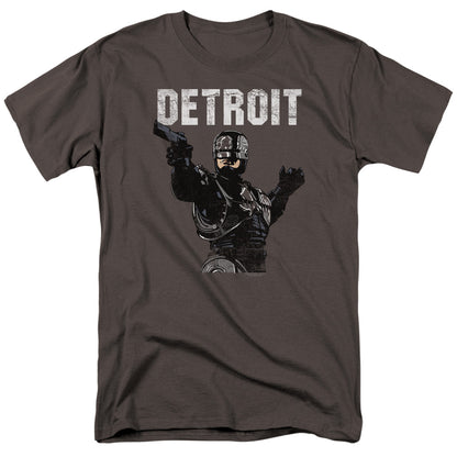 Robocop Detroit Mens T Shirt Charcoal Officially Licensed