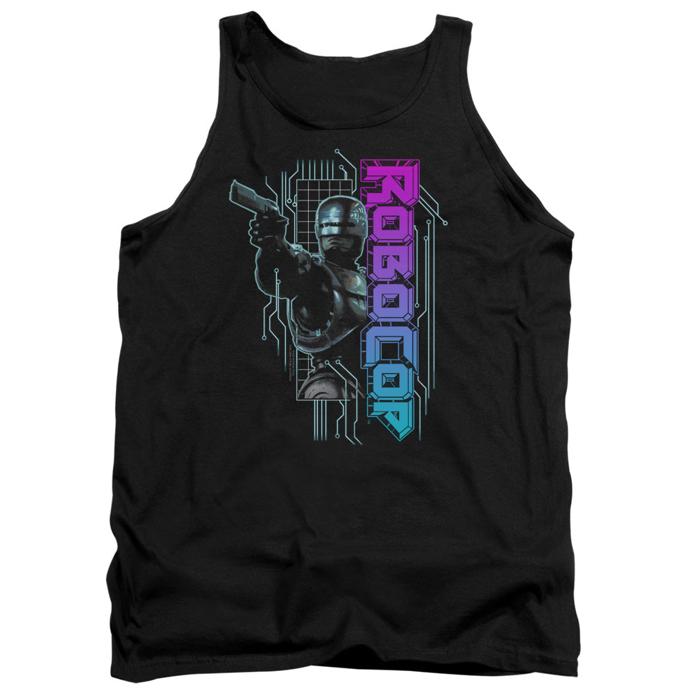 Robocop Robo Neon Mens Tank Top Shirt Black Officially Licensed