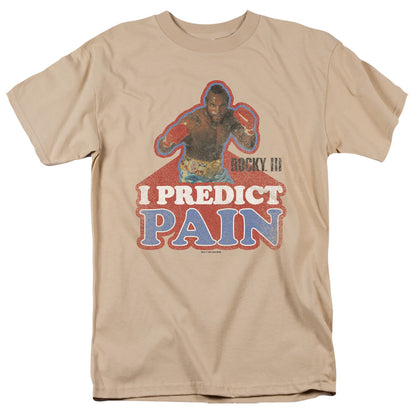 Rocky Iii I Predict Pain Mens T Shirt Sand Officially Licensed