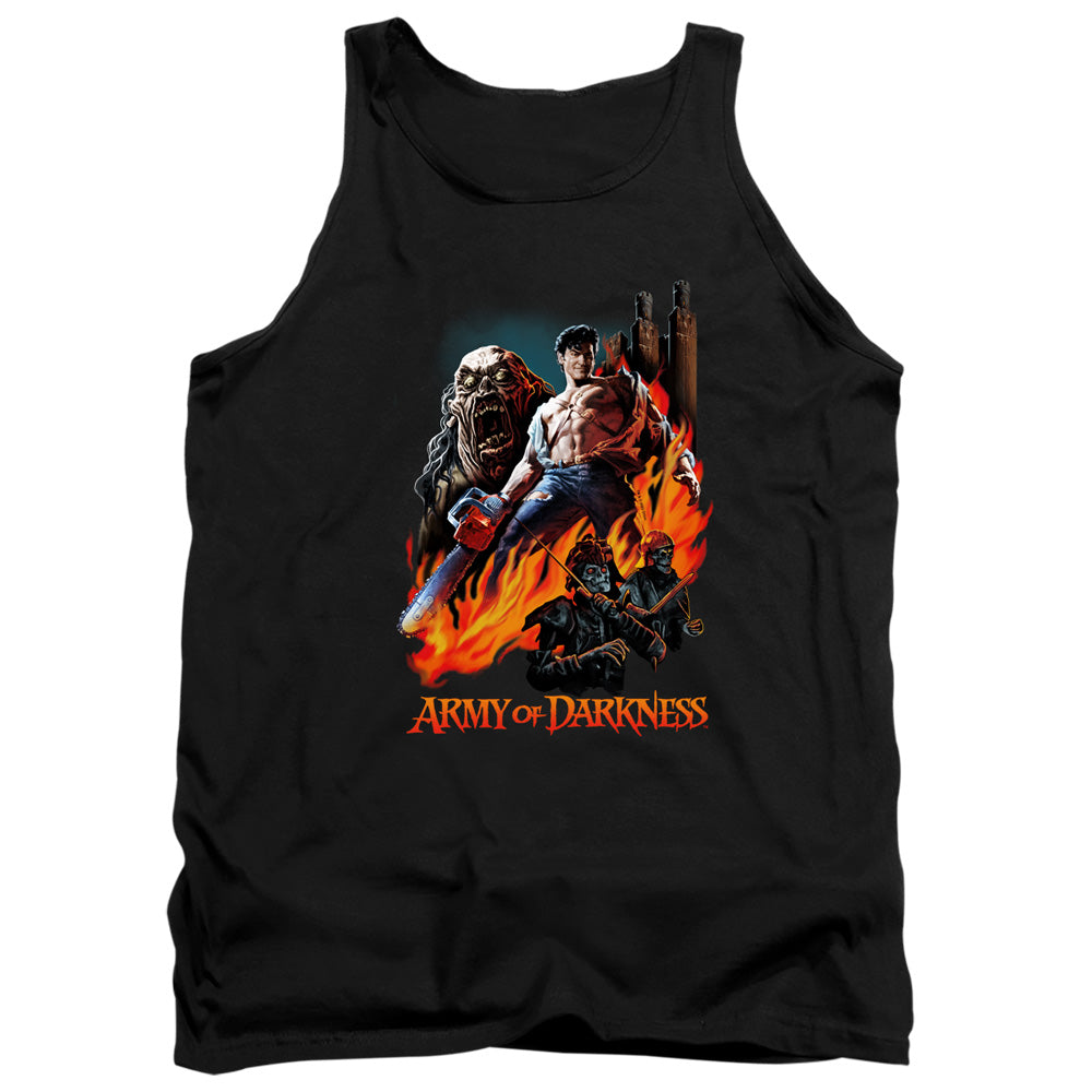 Army Of Darkness Painted Evil Mens Tank Top Shirt Black