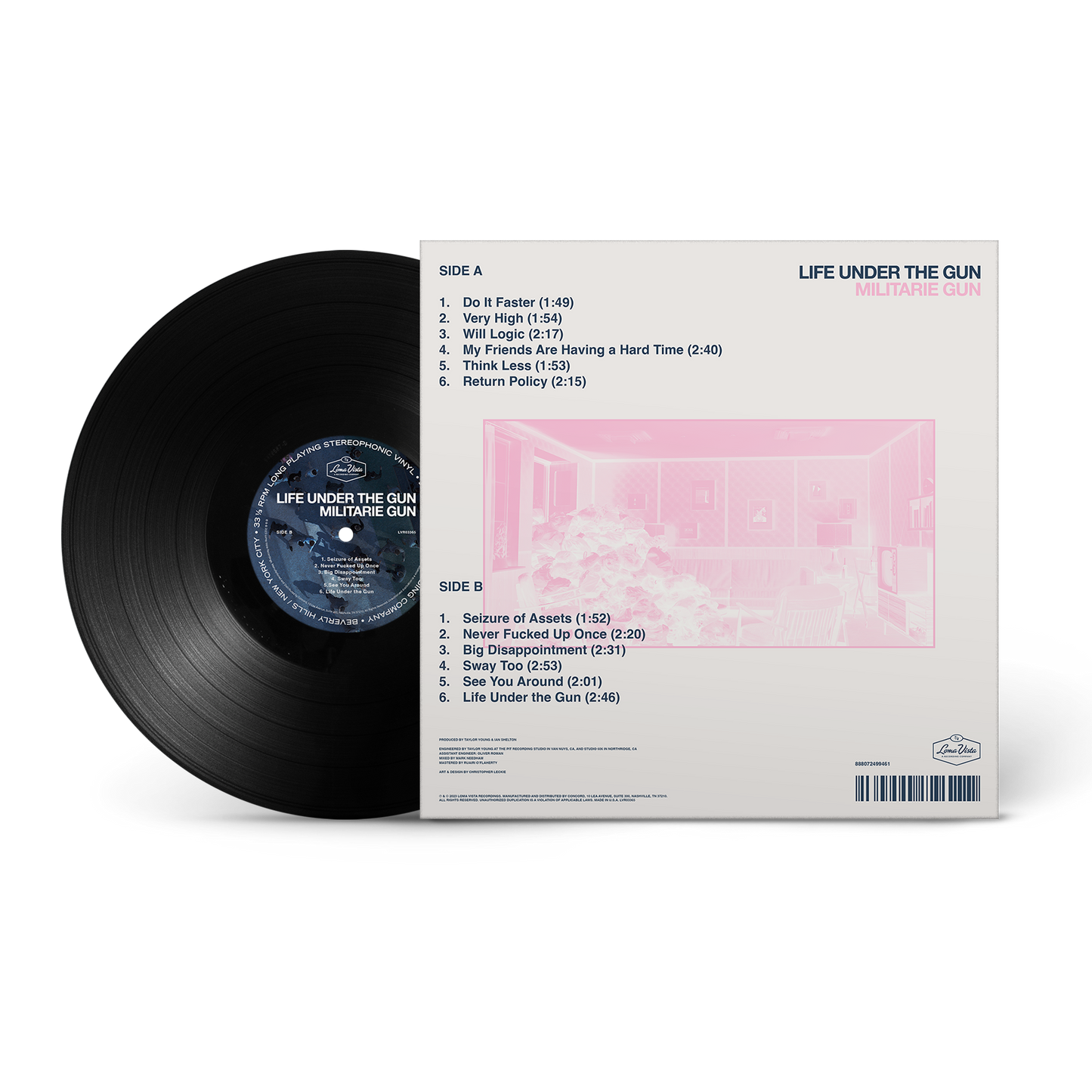 Militarie Gun Life Under the Gun Black Vinyl Record