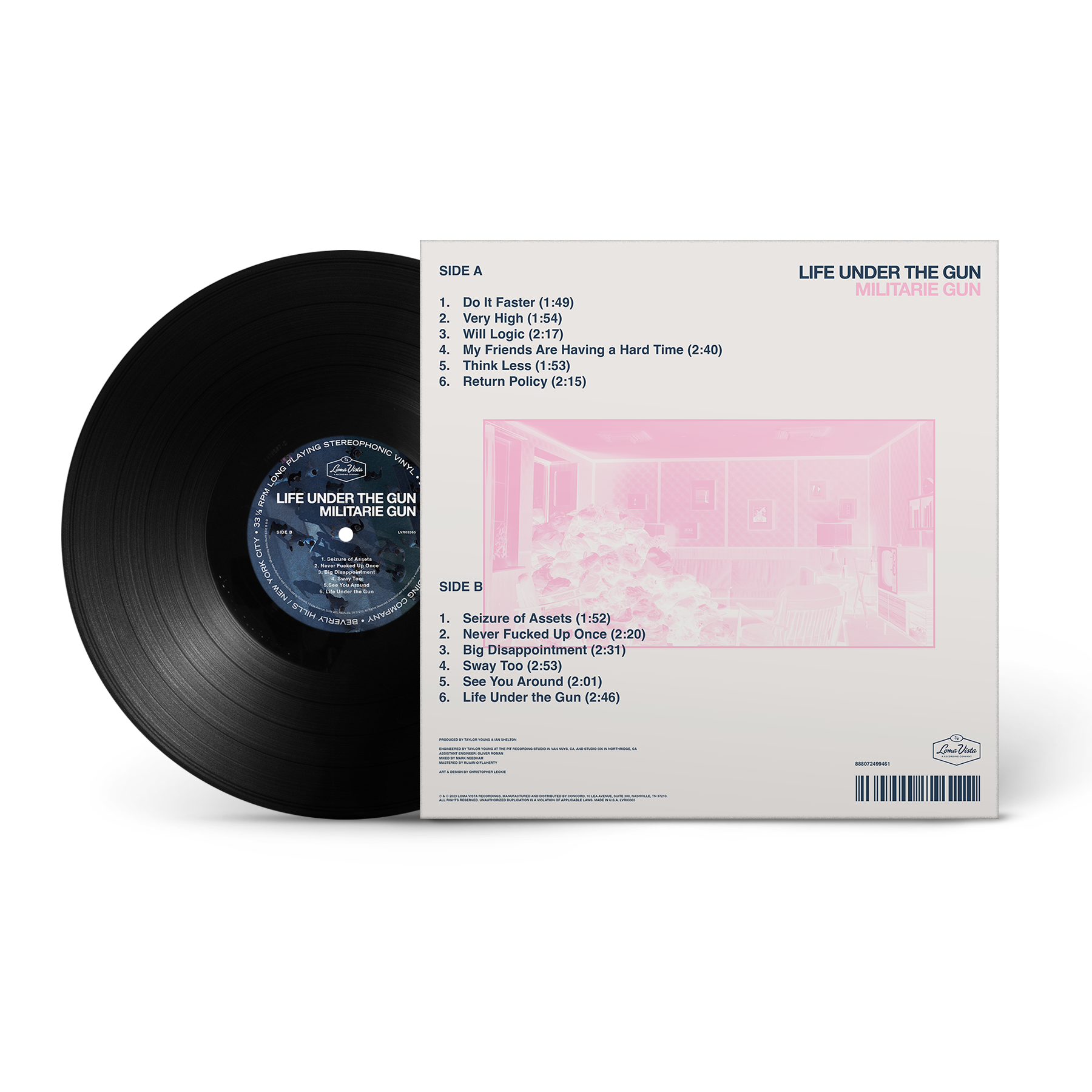Militarie Gun Life Under the Gun Black Vinyl Record