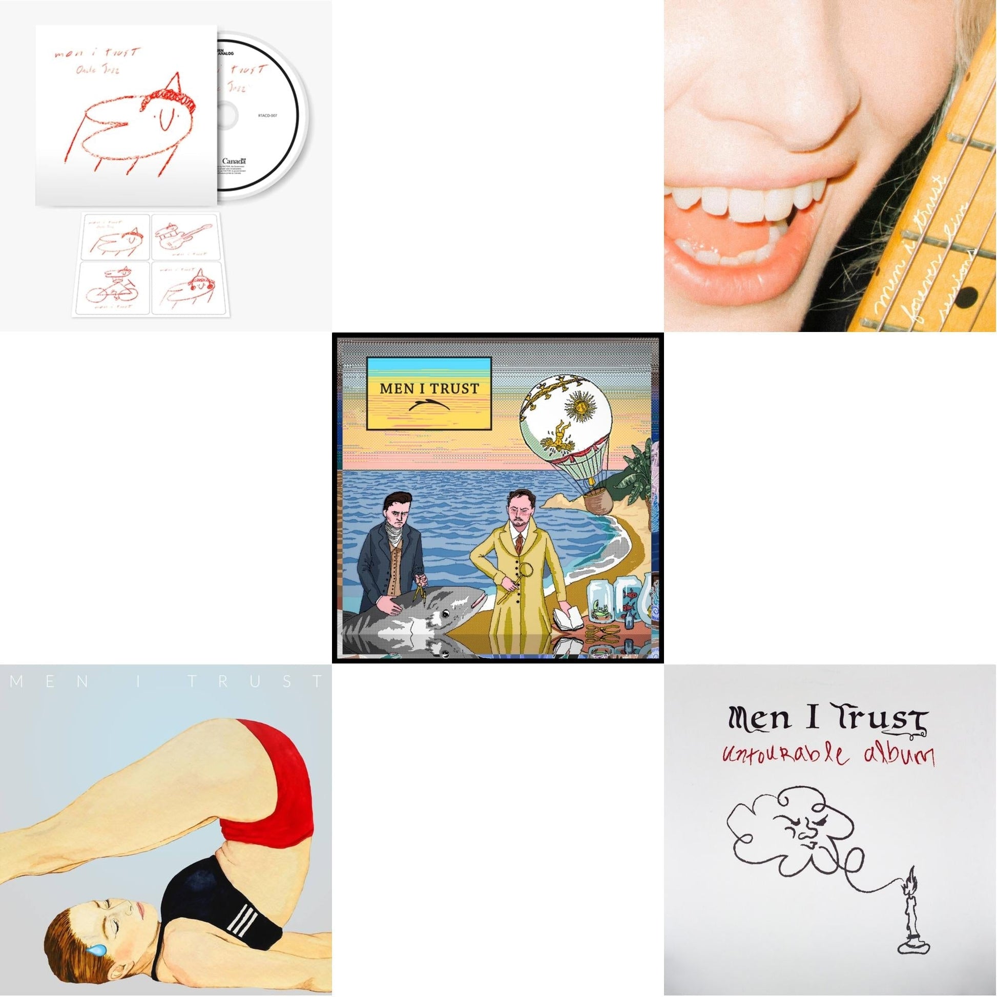 Men I Trust - Oncle Jazz & Headroom & Men I Trust & Forever Live Sessions & Japan Untourable Album - CD Bundle