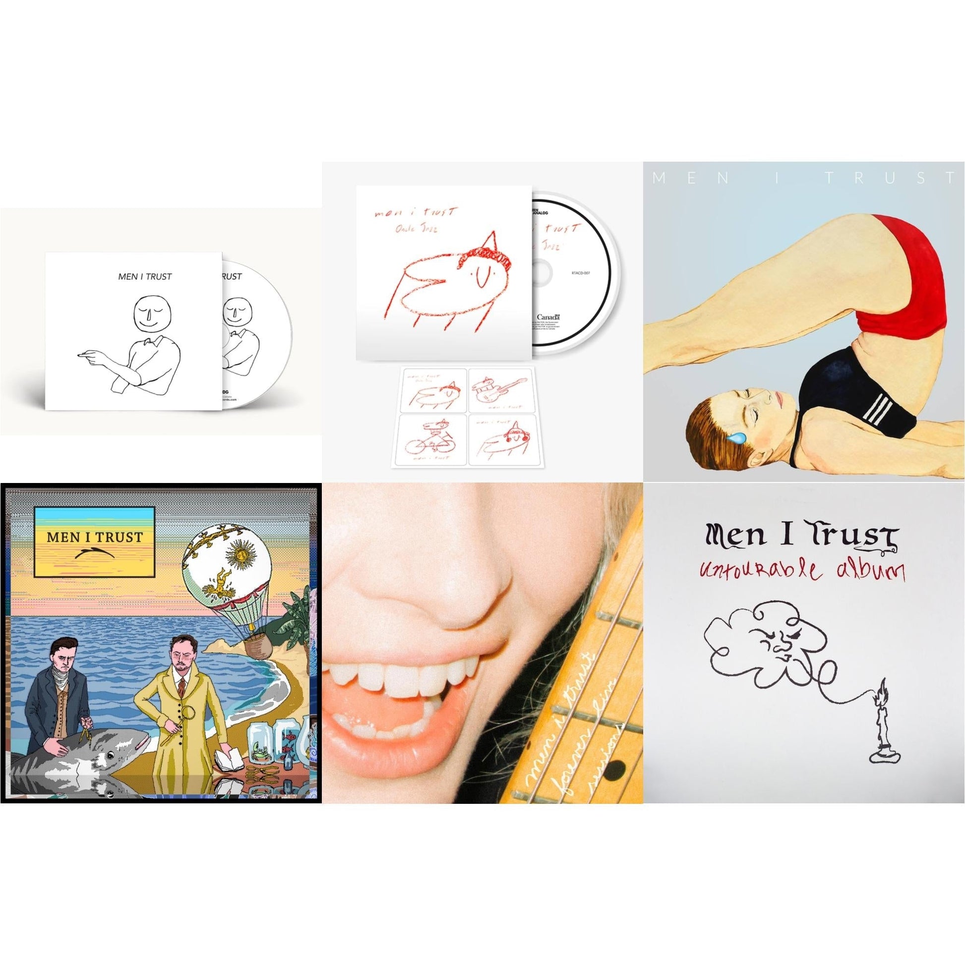 Men I Trust - S/T & Oncle Jazz & Headroom & Men I Trust & Forever Live Sessions & Japan Untourable Album - CD Bundle