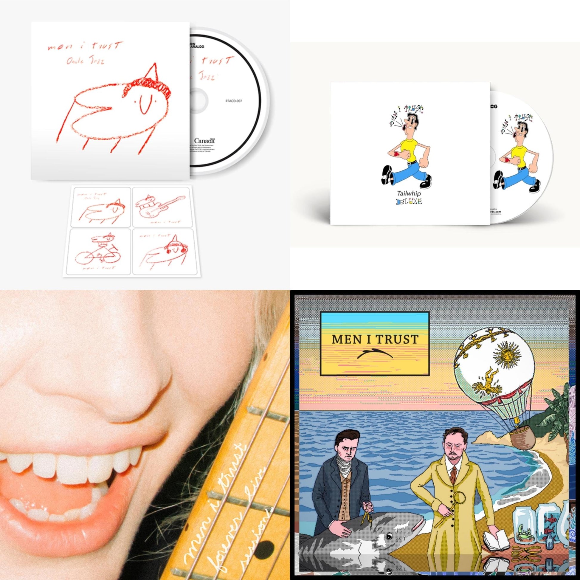 Men I Trust - Tailwhip (Deluxe) & Oncle Jazz & Men I Trust & Forever Live Sessions - CD Bundle