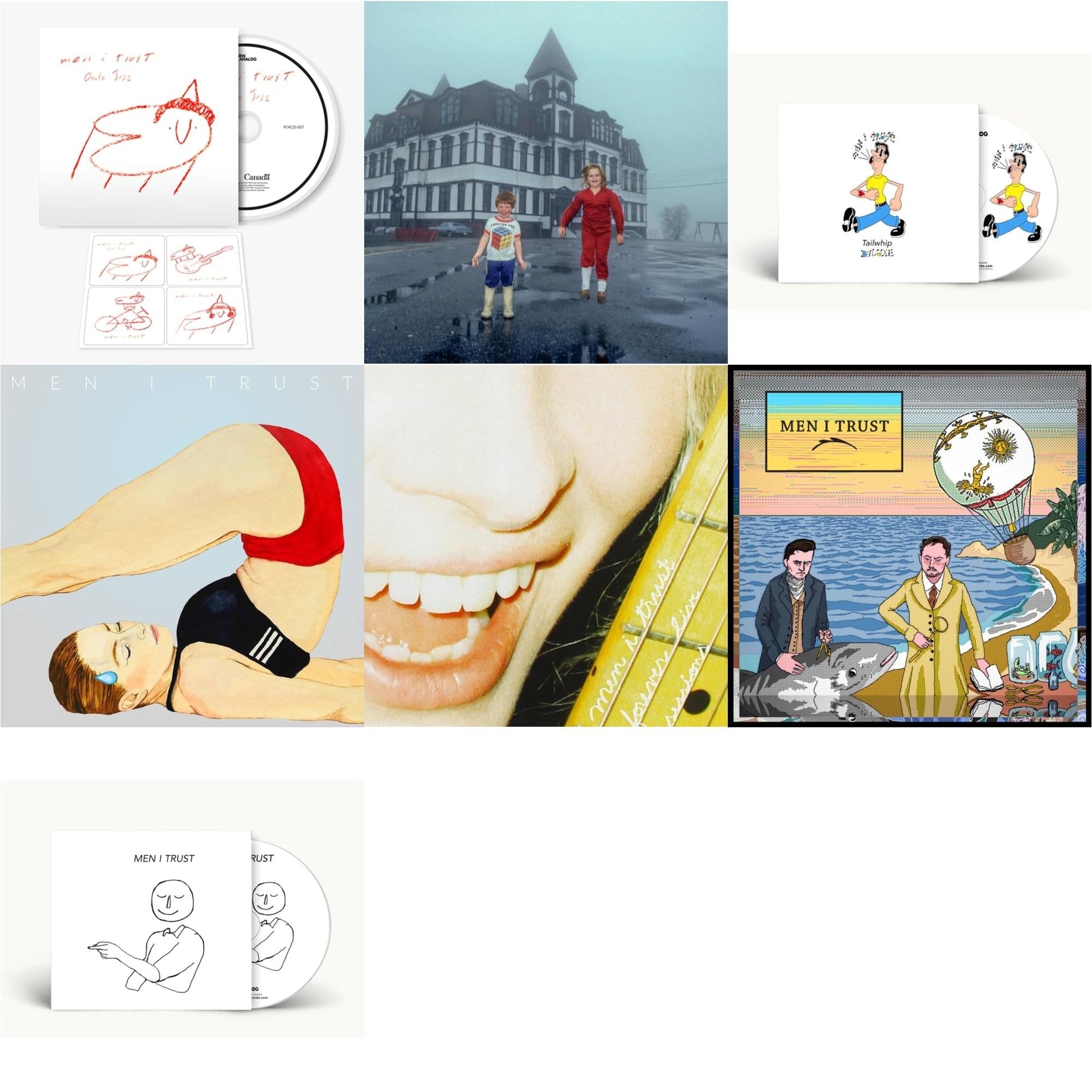 Men I Trust - Oncle Jazz & Untourable Album & Tailwhip (Deluxe) & Headroom & Forever Live Sessions & Men I Trust & S/T - CD Bundle