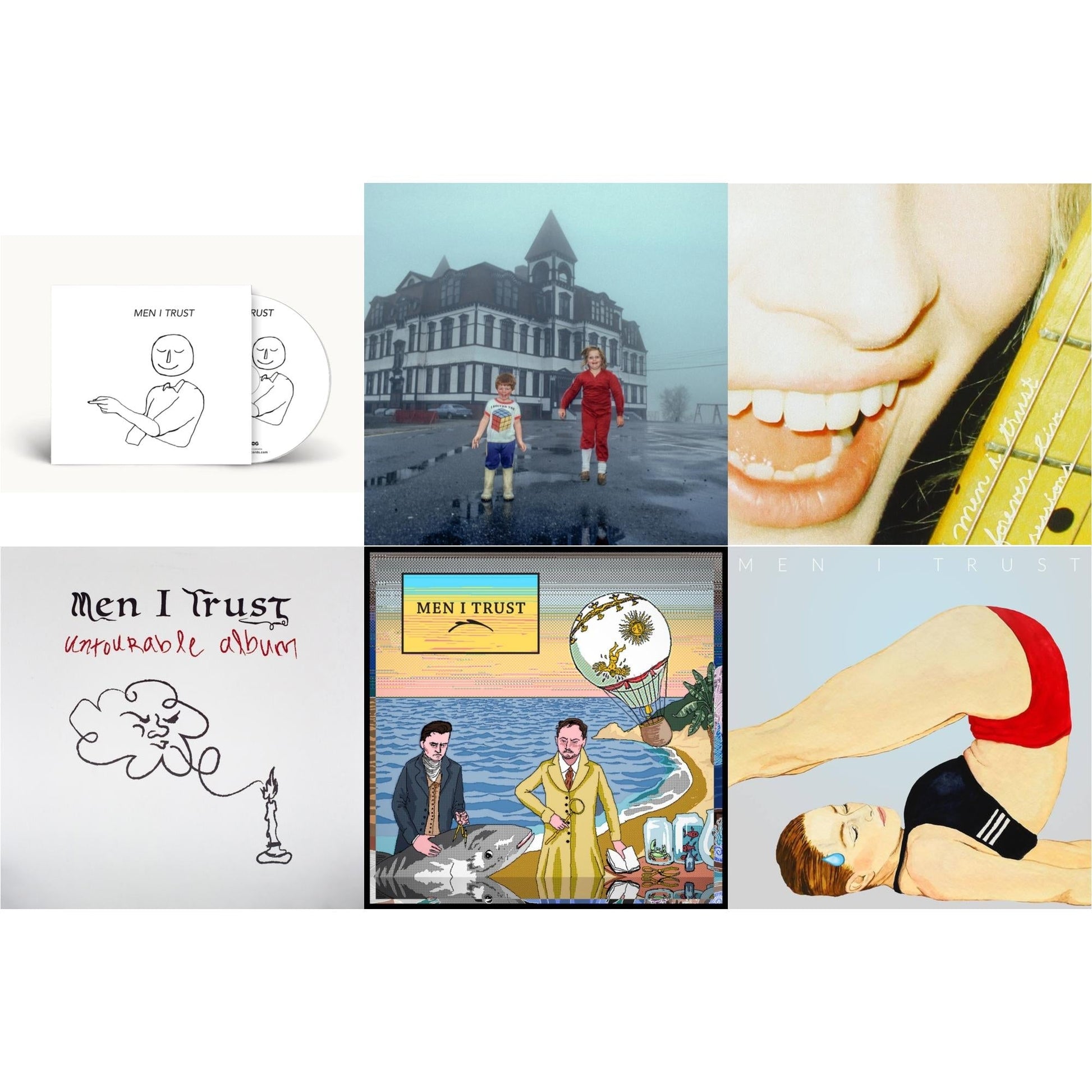 Men I Trust - S/T & Untourable Album & Forever Live Sessions & Japan Untourable Album & Men I Trust & Headroom - CD Bundle