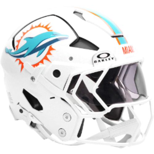 Miami Dolphins Full Size Authentic Axiom Football Helmet - NFL