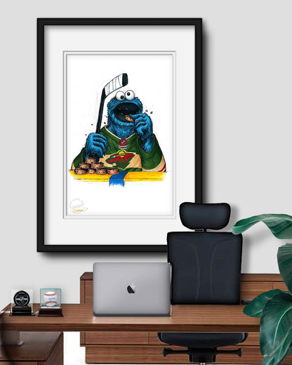 Cookie Monster x NHL Wild Limited Edition Art Print