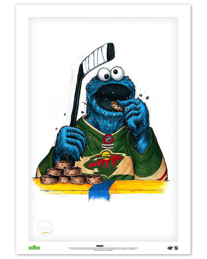 Cookie Monster x NHL Wild Limited Edition Art Print