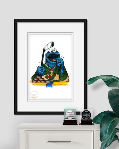 Cookie Monster x NHL Wild Limited Edition Art Print