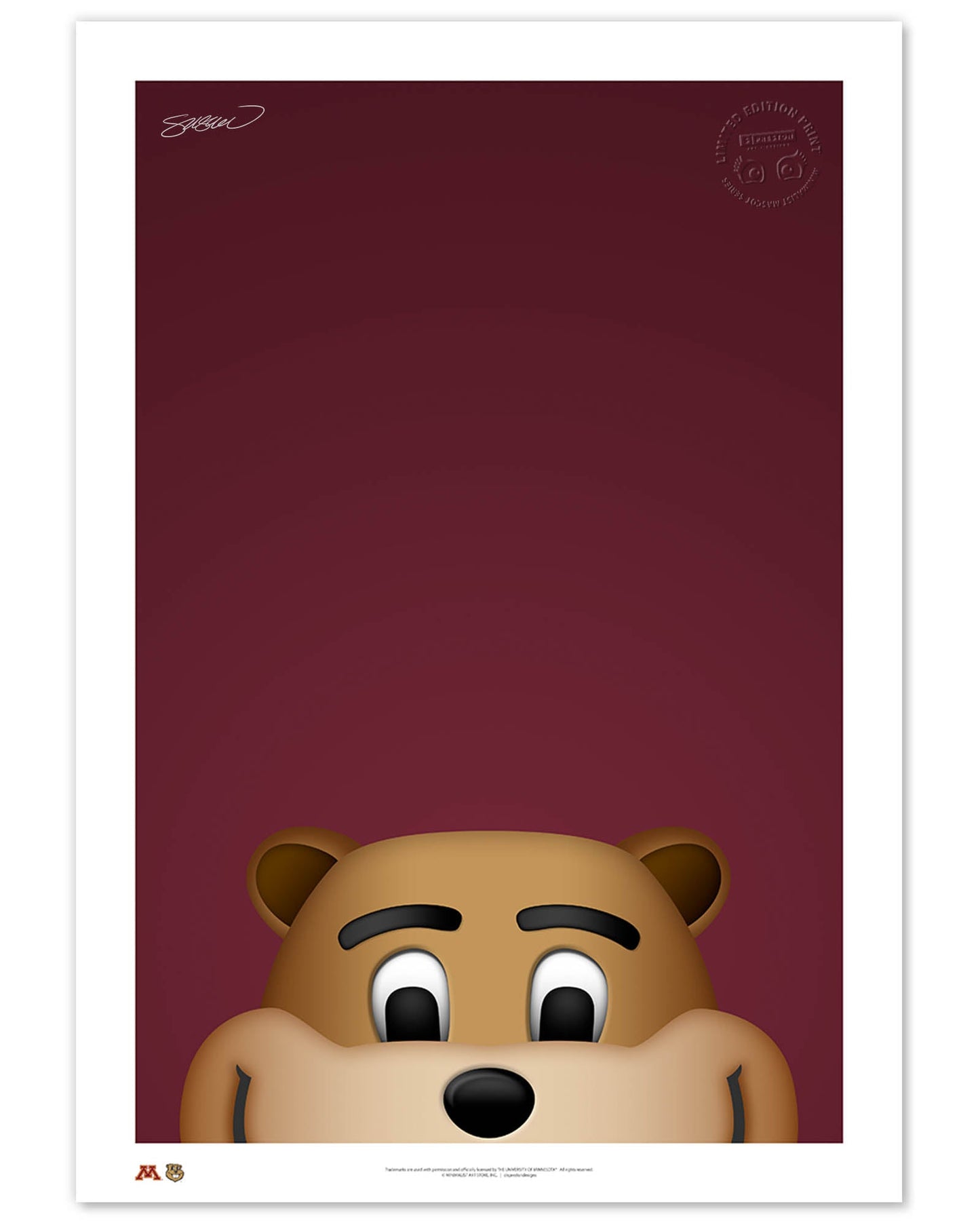 Minimalist Goldy Gopher