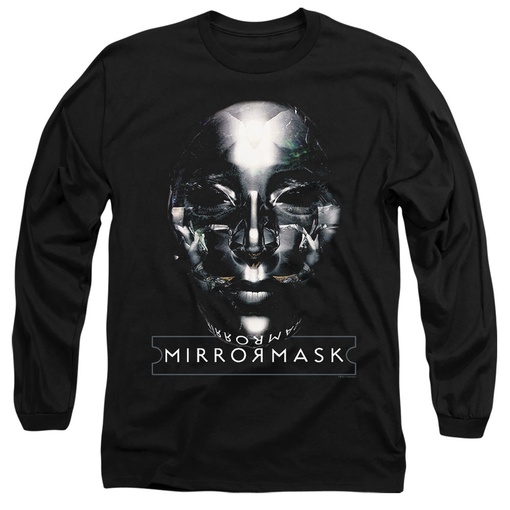 Mirrormask Mask Mens Long Sleeve Shirt Black Officially Licensed