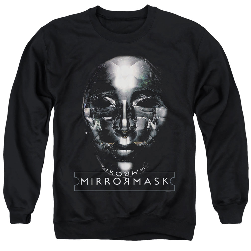 Mirrormask Mask Mens Crewneck Sweatshirt Black Officially Licensed