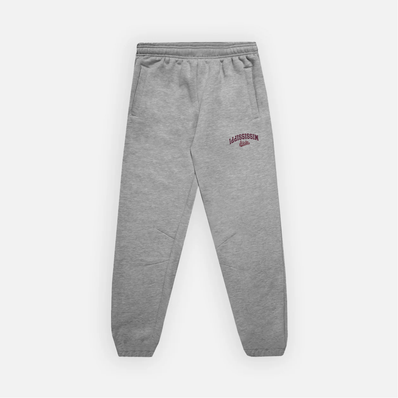 Mississippi State Embroidered Sweatpants Grey