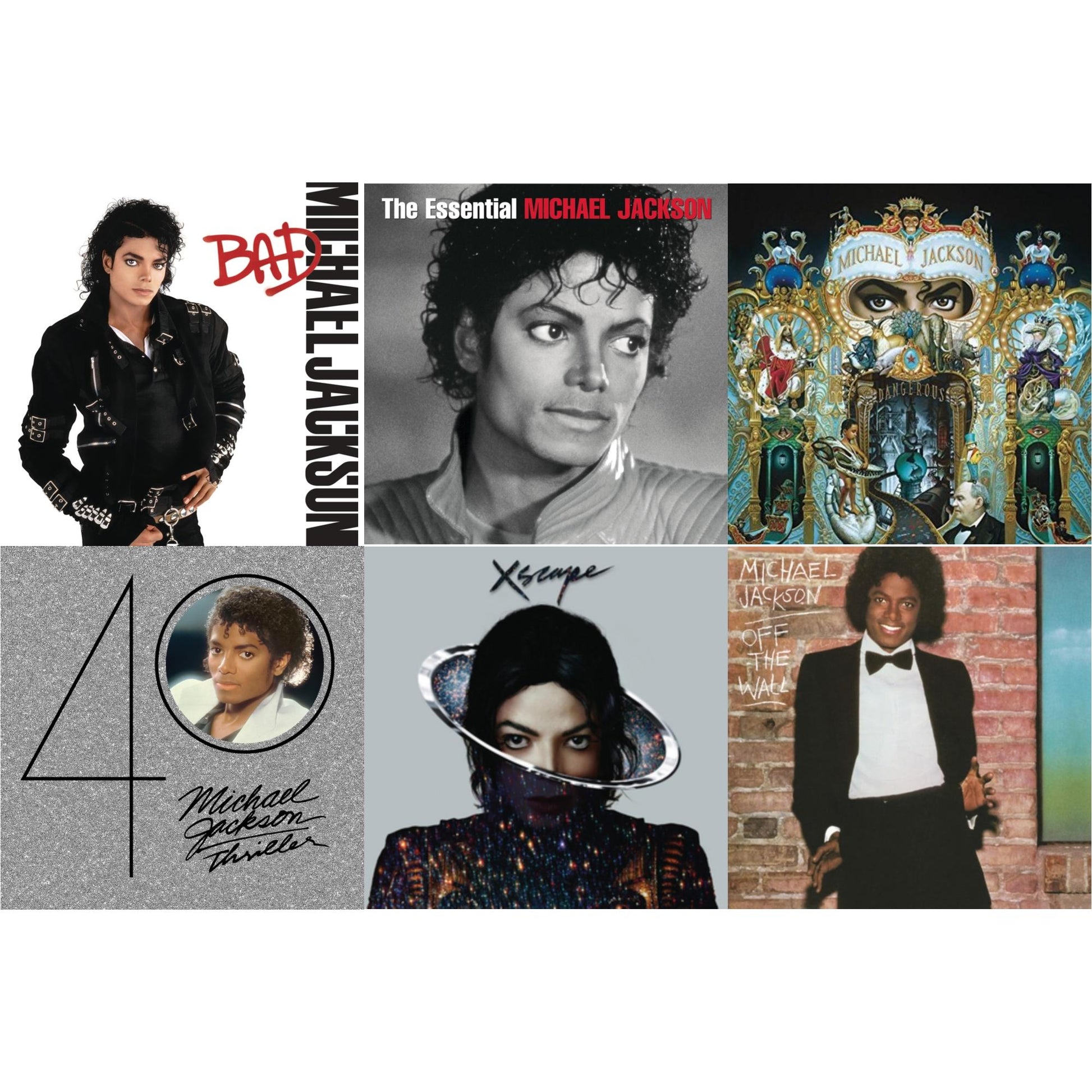 Michael Jackson - Bad & Essential Michael Jackson & Dangerous & Thriller (40Th Anniversary/2CD) & Xscape & Off The Wall
