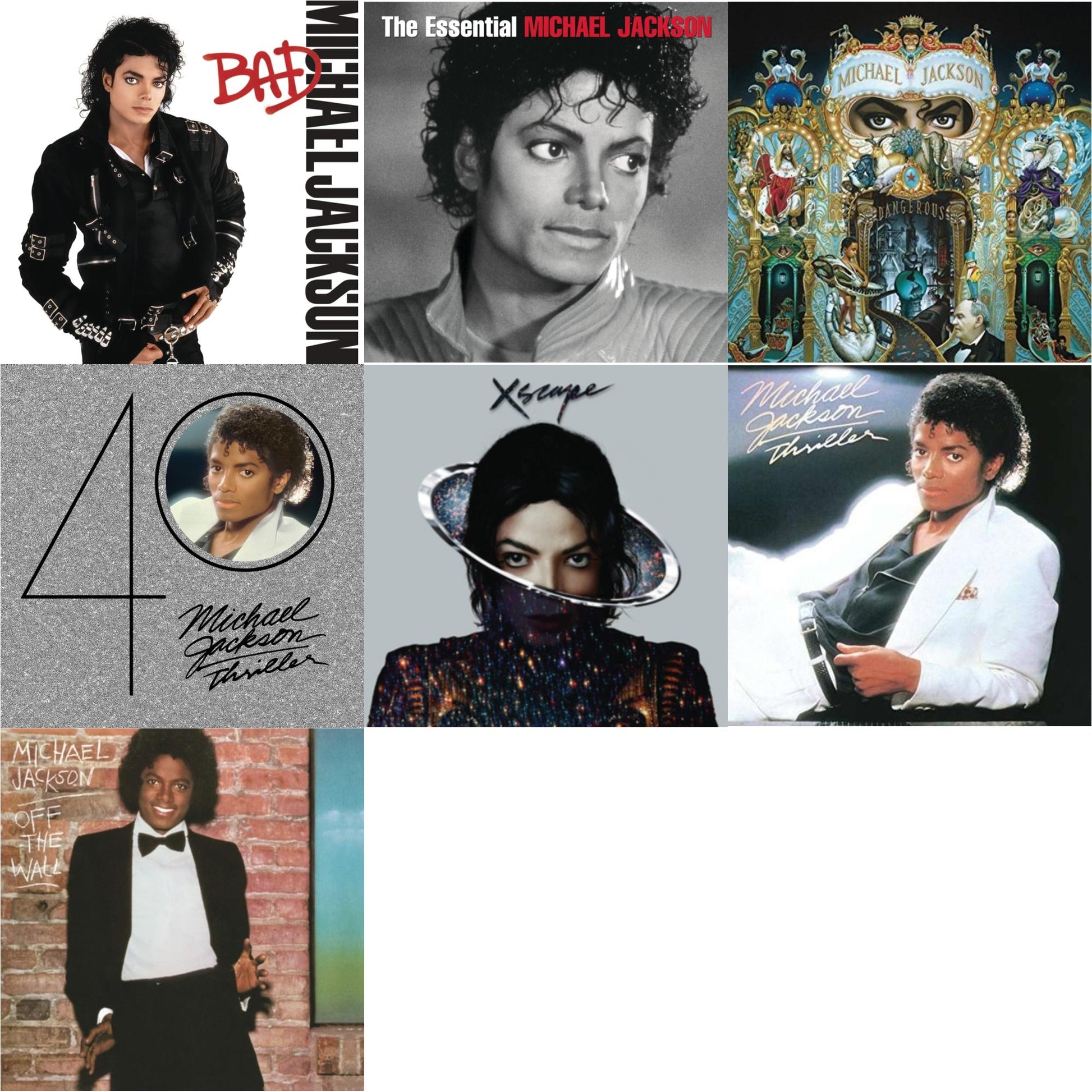 Michael Jackson - Bad & Essential Michael Jackson & Dangerous & Thriller (40Th Anniversary/2CD) & Xscape & Thriller & Off The Wall