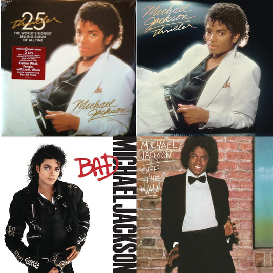 Michael Jackson - Thriller (25Th Anniversary Edition/2LP/180G/Gatefold) & Thriller (140G/Gatefold) & Bad (140G/Gatefold) & Off The Wall (140G/Gatefold)