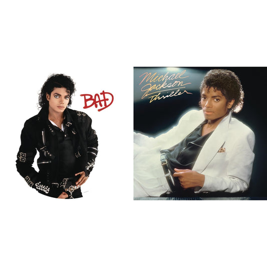 Michael Jackson - Bad (Picture Disc) & Thriller (140G/Gatefold) - LP Vinyl Bundle