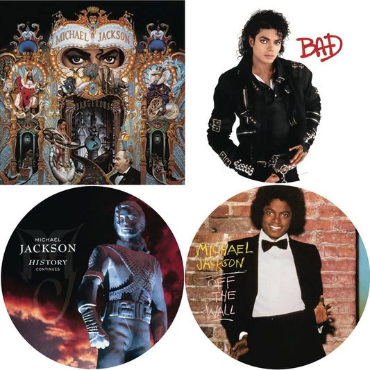 Michael Jackson - Off The Wall (Picture Disc) & Bad (Picture Disc) & History: Continues (2LP/Picture Disc) & Dangerous (180G/2LP)