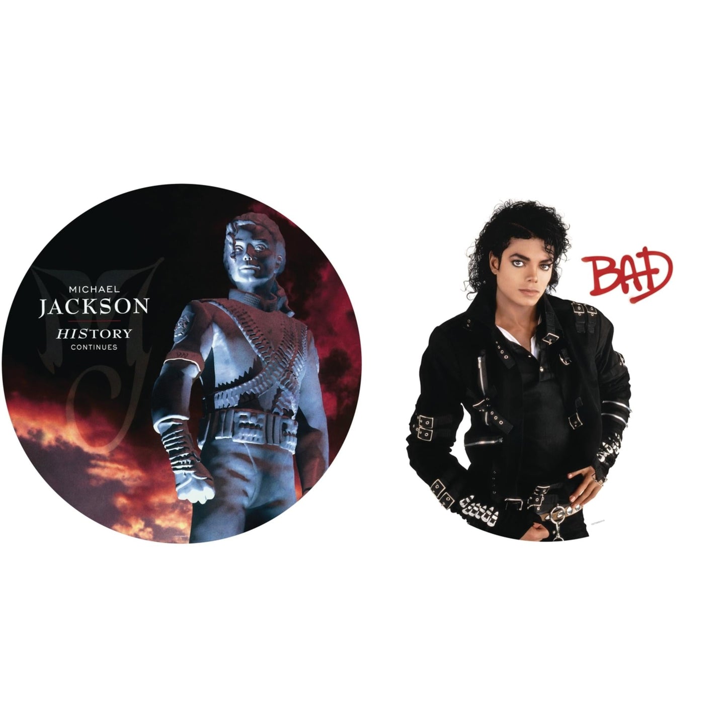 Michael Jackson - Bad (Picture Disc) & History: Continues (2LP/Picture Disc)