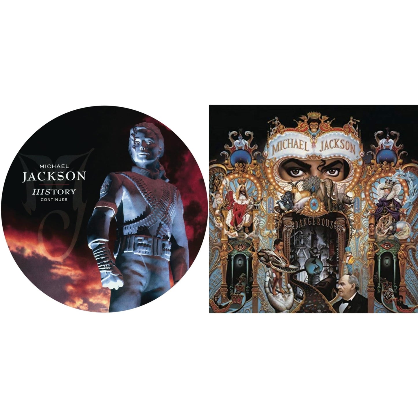 Michael Jackson - History: Continues (2LP/Picture Disc) & Dangerous (180G/2LP)
