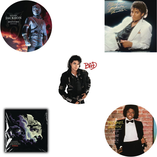Michael Jackson - Off The Wall (Picture Disc) & Bad (Picture Disc) & History: Continues (2LP/Picture Disc) & Thriller (140G/Gatefold) & Michael Jackson - Scream (2LP) (New LP Vinyl)