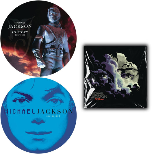 Michael Jackson - History: Continues (2LP/Picture Disc) & Invincible (2LP/Picture Disc) & Michael Jackson - Scream (2LP) (New LP Vinyl)