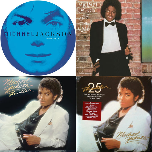 Michael Jackson - Invincible (2LP/Picture Disc) & Thriller (25Th Anniversary Edition/2LP/180G/Gatefold) & Thriller (140G/Gatefold) & Off The Wall (140G/Gatefold)